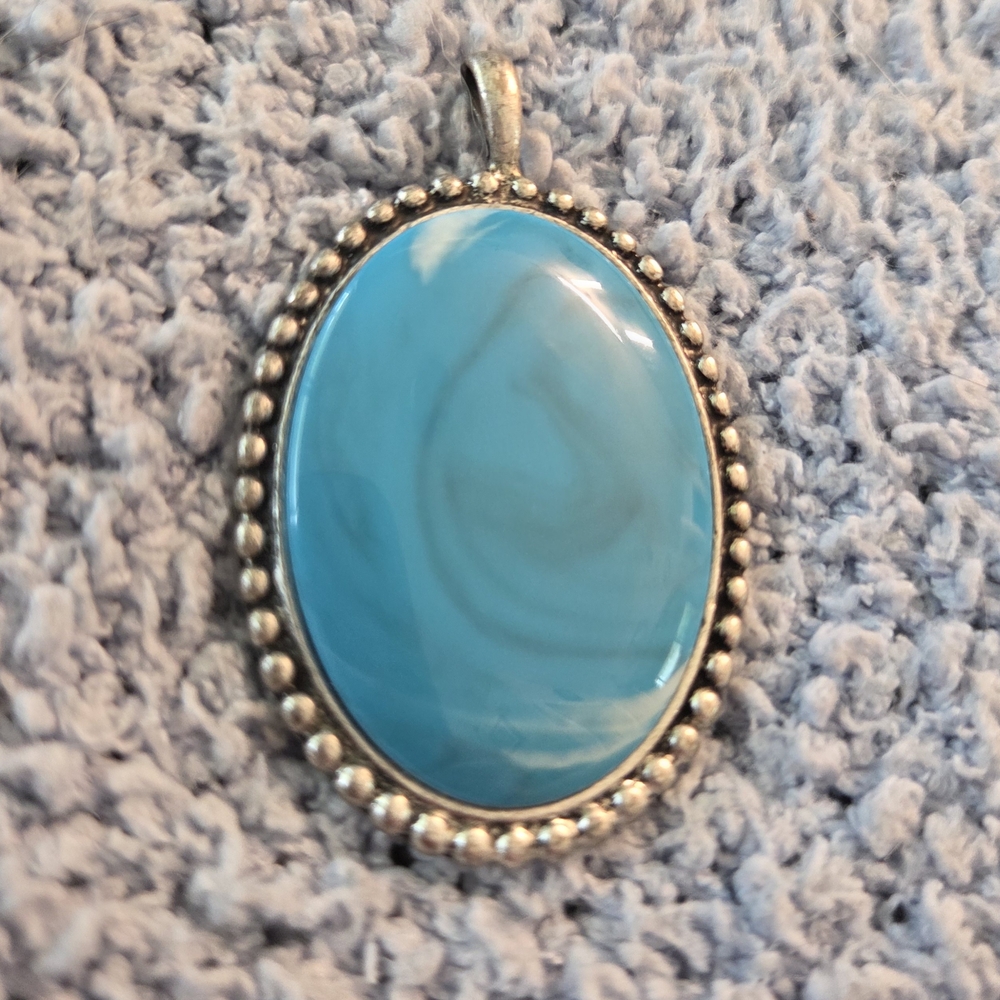 Turquoise Oval Pendant